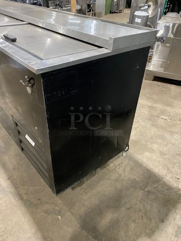 Migali Commercial Bar Back Beer Bottle Cooler! With 3 Sliding Stainless Steel Top Doors! Model: HBC95 SN: 2009020157 115V 1 Phase - Image 2 of 9