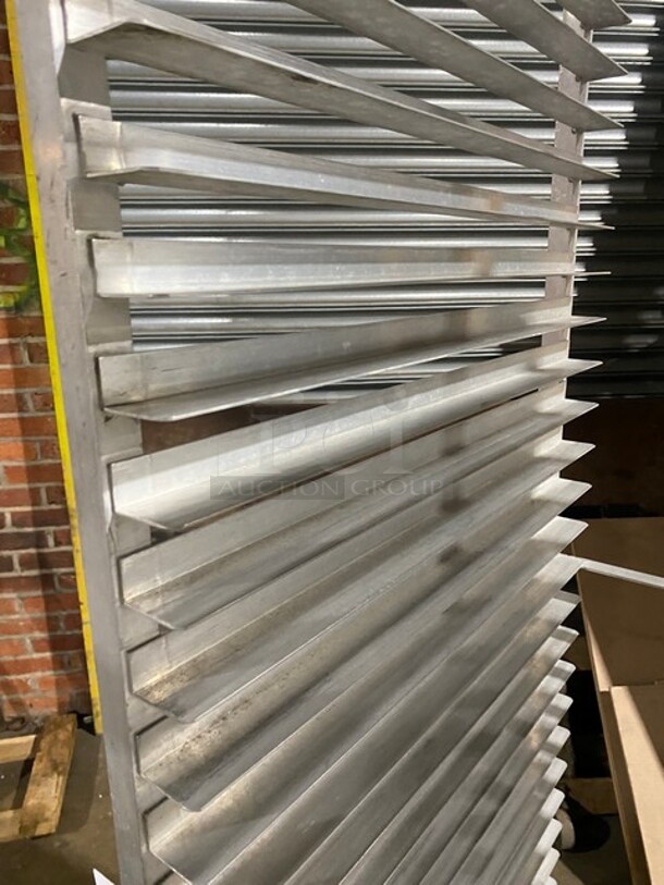 Metal Commercial Pan Transport Rack on Commercial Casters! - Image 3 of 4