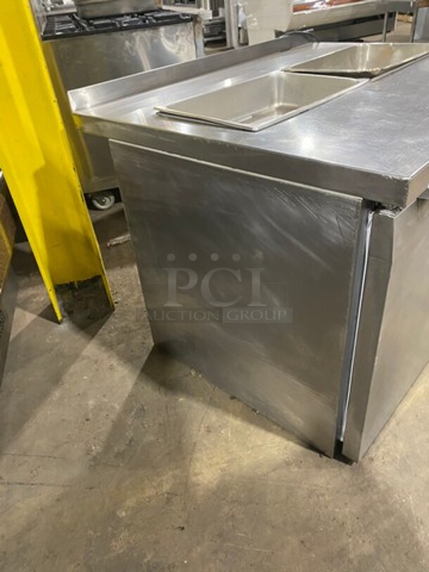 Continental Commercial Refrigerated Sandwich Prep Table! With 2 Door Underneath Storage Space! All Stainless Steel! Model: SW4812 SN: 15742637 115V 60HZ 1 Phase - Image 2 of 9