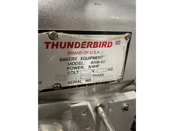 Thunderbird Commercial Countertop 20 Quart Mixer! With Bowl & Bowl Guard! With Meat Grinder Attachment! All Stainless Steel! Model ARM02N Serial 1133315! 115V 1Phase! - Image 5 of 8