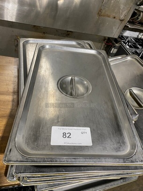 ALL ONE MONEY! Stainless Steel Steam Table/ Prep Table Food Pan Lids! - Image 3 of 5