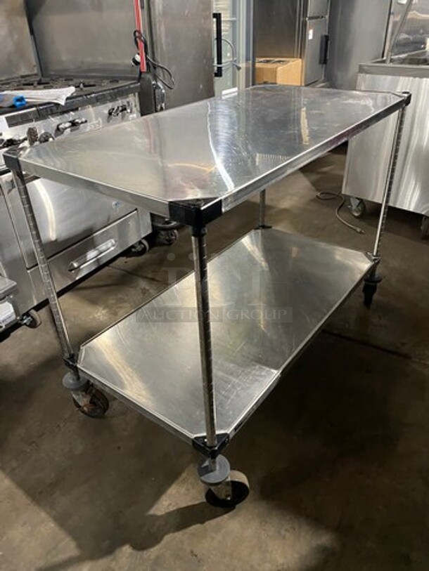 Metro Work Top/ Prep Table! With Storage Space Underneath! On Casters! - Image 3 of 8