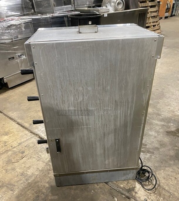 AMAIZING! Attias Commercial Countertop Rotisserie Machine! With View Through Door! Electric Powered! All Stainless Steel! Working When Removed! - Image 3 of 8