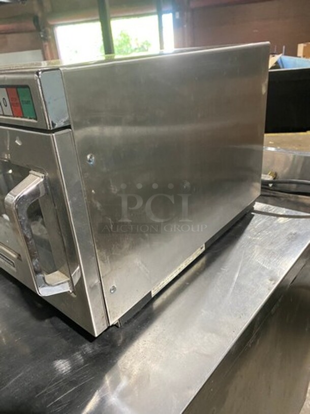 Panasonic Commercial Countertop Microwave Oven! With View Through Door! All Stainless Steel! Model: NE1757R SN: 6A22240495 208/230V 1 Phase - Image 3 of 8