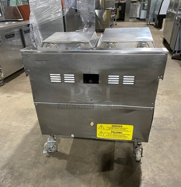 COOL! Garland Commercial All Stainless Steel Gas Powered Planten 2-Sided Grill! On Commercial Casters! - Image 3 of 11