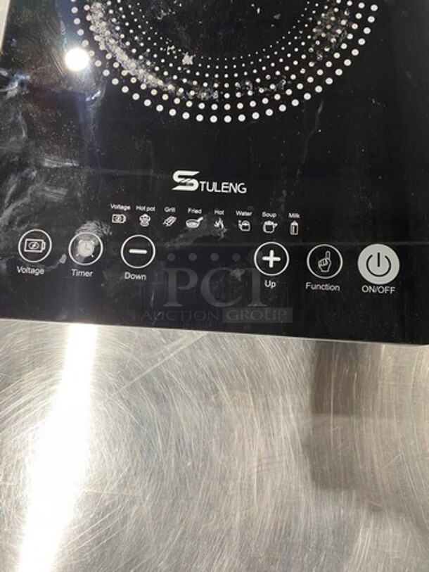 Stuleng Electric Stove! Portable 1300w Infrared Single Burner Sensor Touch Control! 11in Single Hot Plate Cooktop! MODEL FIC102 SN:00119 110V - Image 3 of 6
