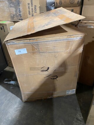 NEW! IN THE BOX! Carlisle Commercial Poly Dish Transport Cart!