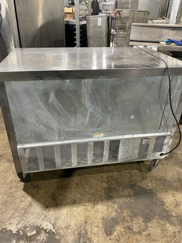 Beverage Air Commercial 2 Door Lowboy/Worktop Cooler! All Stainless Steel! On Casters! Model: WTR48A SN: 10106230 115V 60HZ 1 Phase - Image 3 of 8