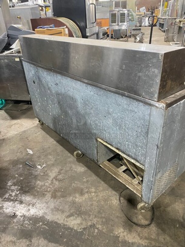 2017 Cool Tech Commercial Refrigerated Sandwich Prep Table! With Commercial Cutting Board! With 3 Door Underneath Storage Space! All Stainless Steel! On Casters! Model: CMPH72BM SN: 33317 120V - Image 3 of 9