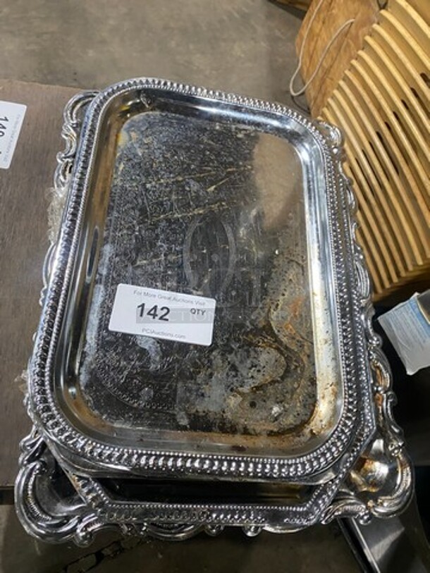 ALL ONE MONEY! Decorative Metal Serving Trays! - Image 3 of 3