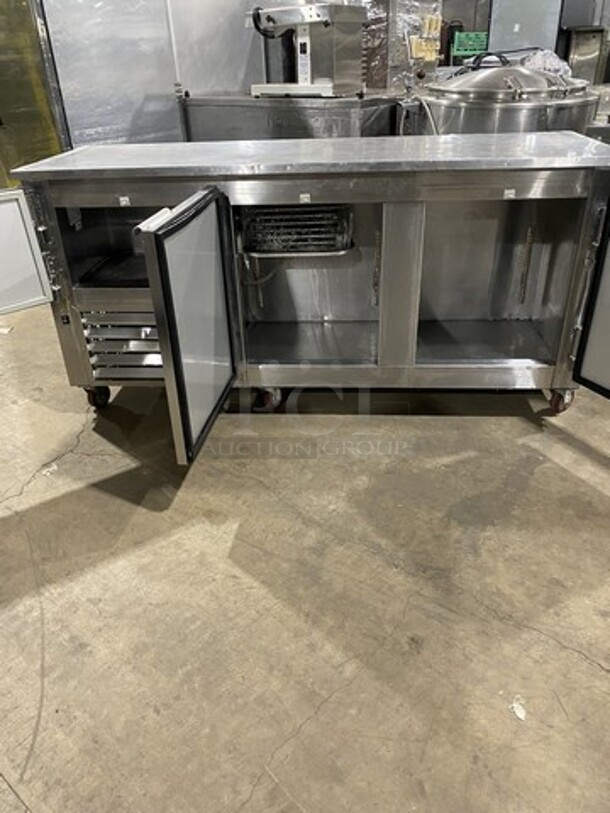 Leader 72 Inch 3 Door Refrigerated Lowboy Cooler! Model LB72S/C Serial PY11C2538! 115V 1 Phase! On Commercial Casters! - Image 5 of 8