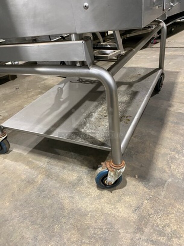 Woodstone Commercial Natural Gas Powered Flat Griddle! With Split Top! With Back & Side Splashes! On Equipment Stand! With Storage Space Underneath! All Stainless Steel! On Casters! - Image 6 of 10