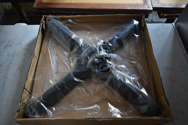 BRAND NEW IN BOX! Flat KX22 Metal Table Base Foot and Top - Image 1 of 5