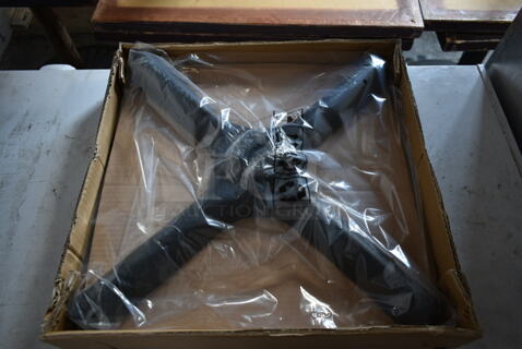 BRAND NEW IN BOX! Flat KX22 Metal Table Base Foot and Top