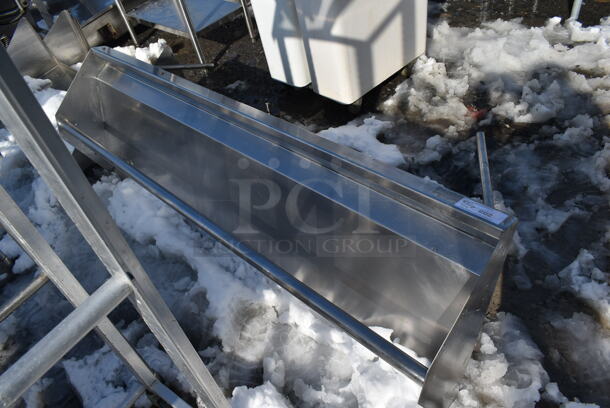 Stainless Steel Commercial Over Shelf for Dish Table. Pole Needs Reattached. - Image 1 of 3