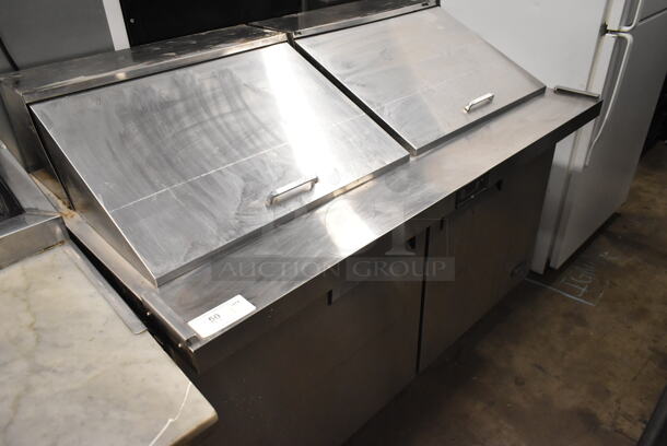 2018 Atosa MSF8307GR Stainless Steel Commercial Sandwich Salad Prep Table Bain Marie Mega Top. 115 Volts, 1 Phase. Tested and Working! - Image 1 of 7