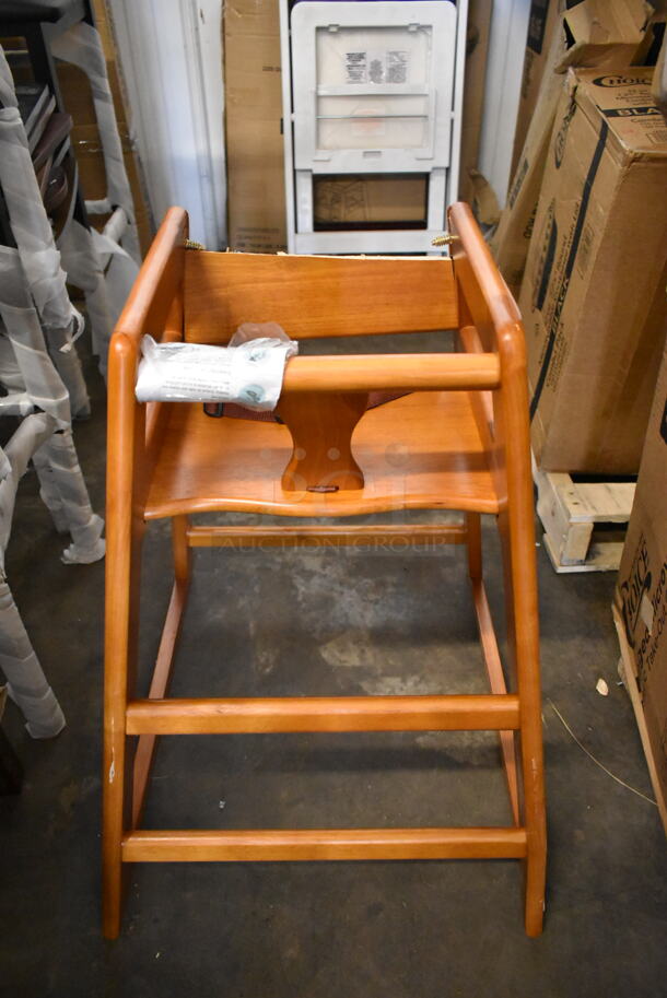4 BRAND NEW SCRATCH AND DENT! High Chairs; 3 Dark Brown and 1 Medium Brown. 4 Times Your Bid! - Image 2 of 4