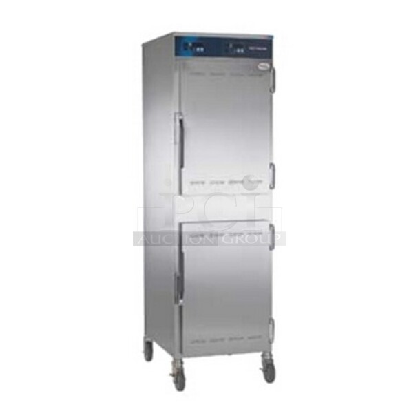 BRAND NEW! 2022 Alto Shaam 1000-UP Stainless Steel Commercial 2 Half Size Door Reach In Warming Holding Cabinet. Comes w/ 3 Commercial Casters. 120 Volts, 1 Phase. Stock Picture Used As Gallery. Tested and Working!