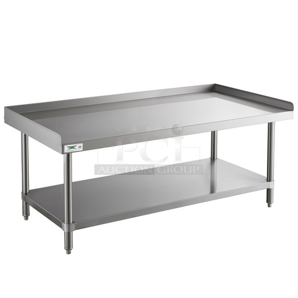 BRAND NEW SCRATCH AND DENT! Regency 600ES3060S 30" x 60" 16-Gauge Stainless Steel Equipment Stand with Undershelf - Image 1 of 6