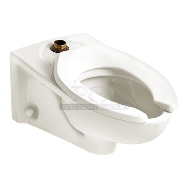 LIKE NEW! American Standard 76A3351101020 Afwall Millennium FloWise 3351101.020 Vitreous China Wall-Mount Elongated Flushometer Toilet with EverClean - 1.1 to 1.6 GPF