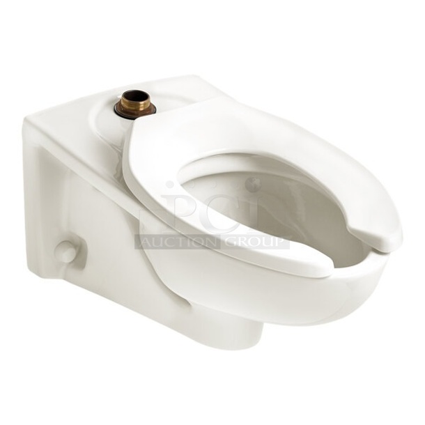 LIKE NEW! American Standard 76A3351101020 Afwall Millennium FloWise 3351101.020 Vitreous China Wall-Mount Elongated Flushometer Toilet with EverClean - 1.1 to 1.6 GPF - Image 1 of 5