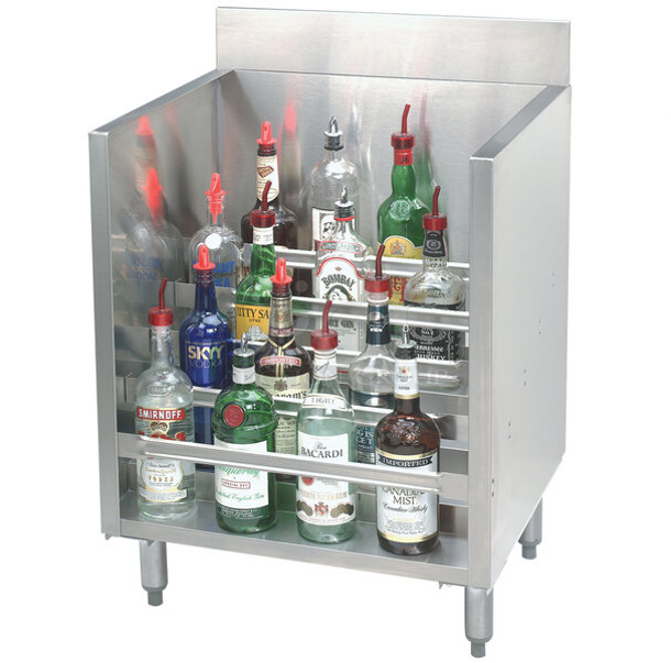 BRAND NEW SCRATCH AND DENT! Advance Tabco CRLR-18 Stainless Steel Liquor Display Cabinet - 18" x 21" - Image 1 of 5