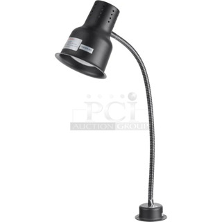 BRAND NEW SCRATCH AND DENT! Avantco 177HL24BK 24" Black Single Arm Bulb Warmer Flexible Heat Lamp. 120 Volts, 1 Phase. Tested and Working!