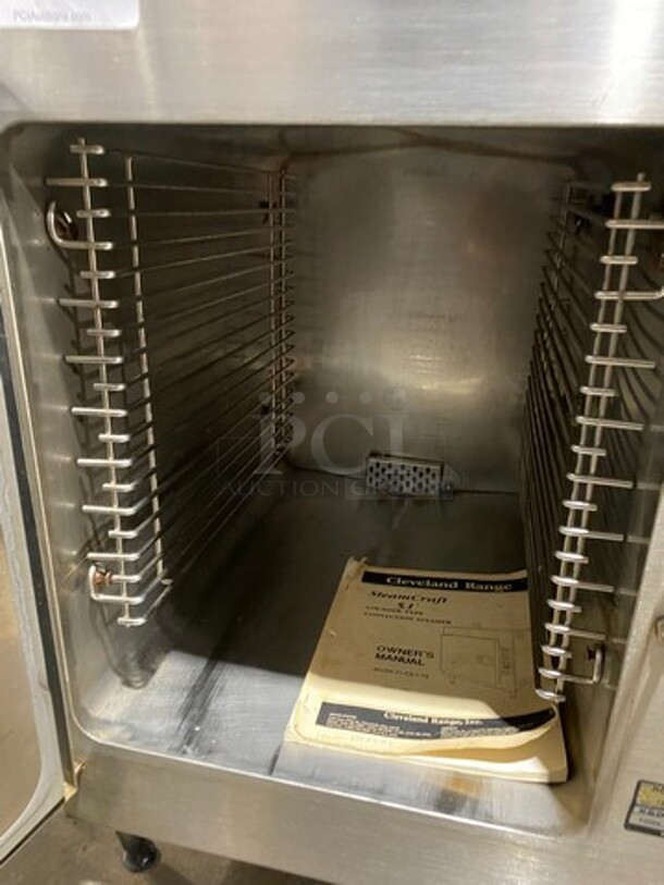 Cleveland Electric Powered Countertop Steamer! All Stainless Steel! On Legs! Model: 21CET16 SN: 1444091101 208V 60HZ 3 Phase - Image 6 of 8