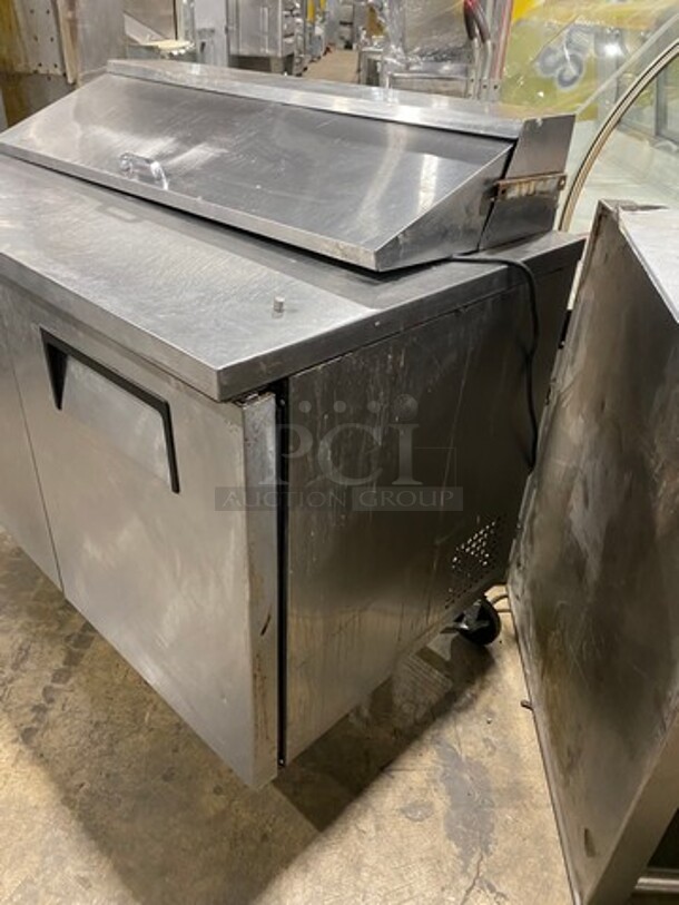 True Commercial Refrigerated Sandwich Prep Table! With 2 Door Underneath Storage Space! Poly Coated Racks! All Stainless Steel! On Casters! Model: TSSU4812 SN: 7765678 115V 60HZ 1 Phase - Image 2 of 11