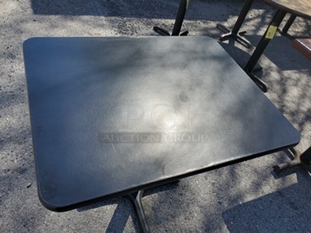 Black Laminate Top W/ Metal Base 24X30  - Image 2 of 4