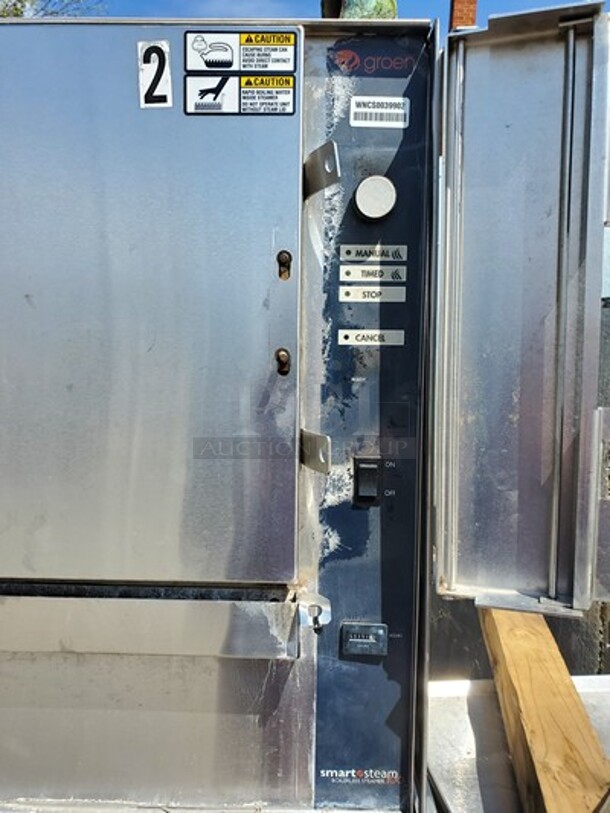 GROEN Natural Gas|Double Stack|Smart Steam Boilerless Steamer (Missing Handle)   - Image 6 of 11