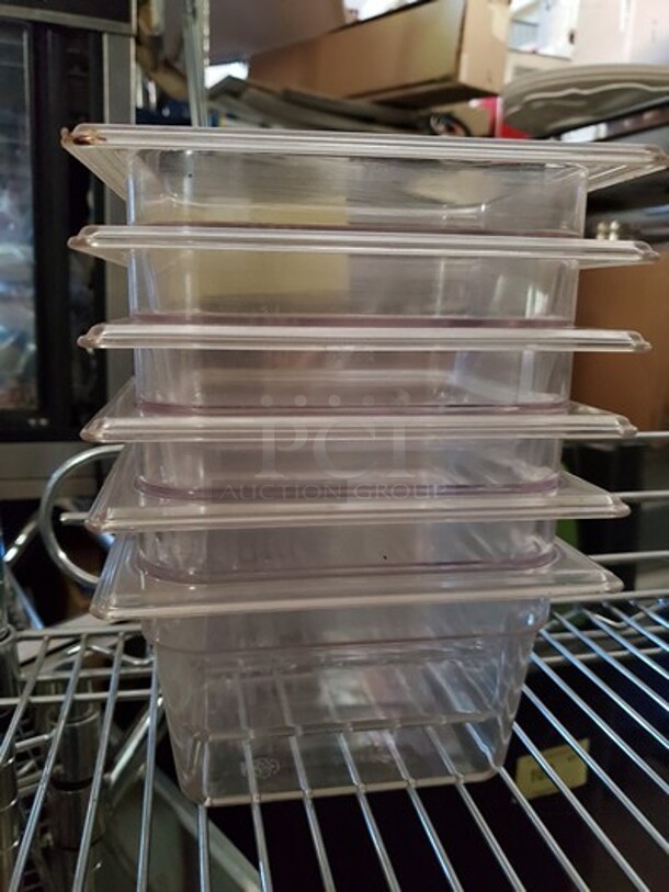 Clear 1/2 X 4in  Food Pan 