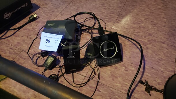 Lot Miscellaneous Electronics.
Actiontee Video Receiver, Uniden Camera, and Whisper AP150

Not tested 

(Location 2) - Image 1 of 1
