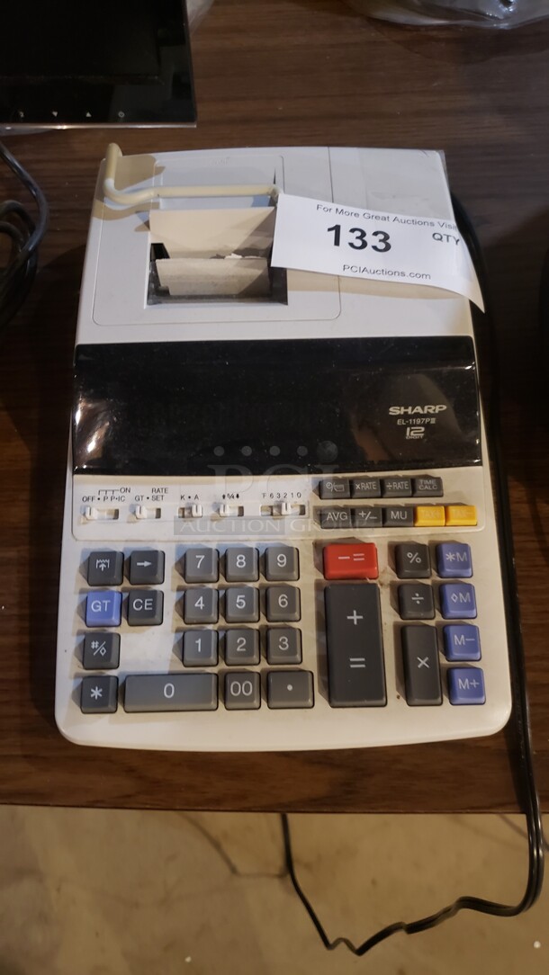 Sharp EL-1197P Electronic Printer Calculator Not tested (Location 1)