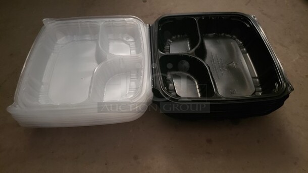 One Lot of Microwave/ Dishwasher Safe Take Out Containers