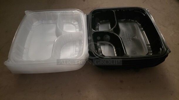 One Lot of Microwave/ Dishwasher Safe Take Out Containers - Image 1 of 1