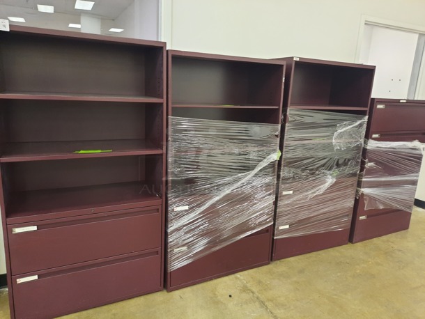 Metal Filing Cabinets With Shelves. Comes With Keys. 4 Times Your Bid! (Main Building) 