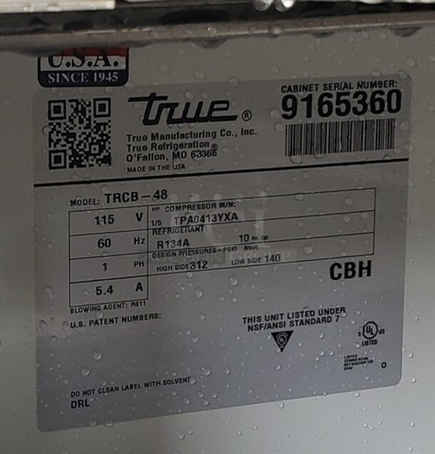 True TRCB-48 48″ Chef Base w/ (2) Drawers! - Image 4 of 5