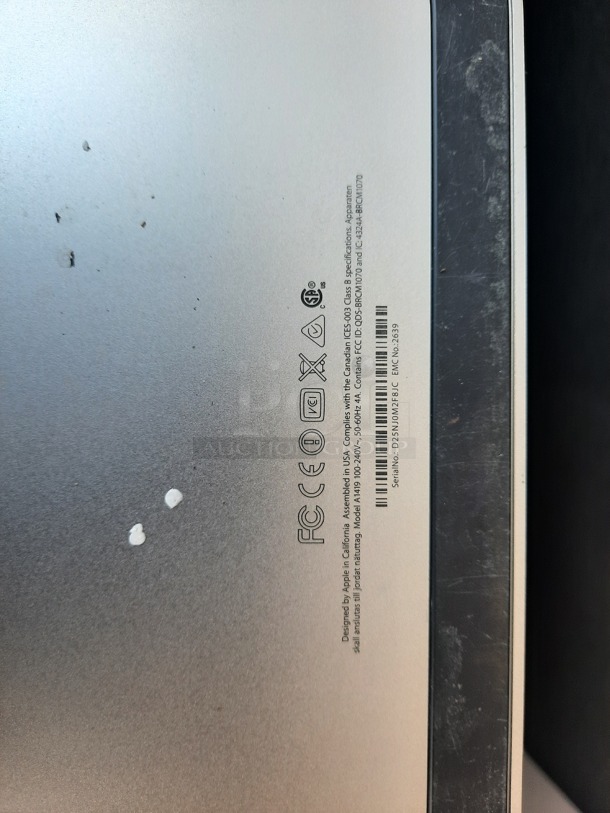 2 Apple A1419 Monitors w/ Apple Box. 2 Times Your Bid! - Image 4 of 7