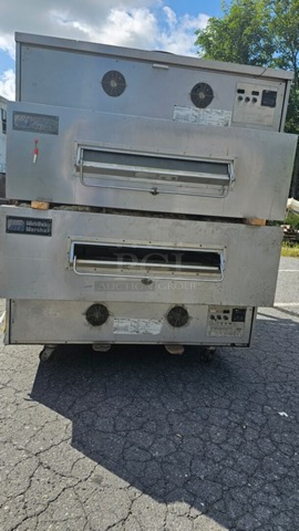 Middleby Marshall Double Stack Natural Gas Conveyor Pizza Oven - Image 1 of 9