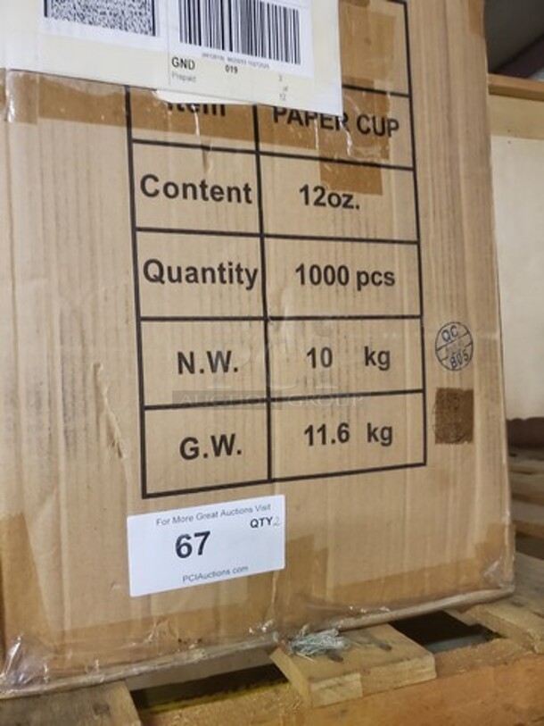 12oz Paper Cup Full Box 20Bags/50pcs BIDX2 - Image 3 of 4