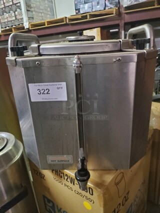 Fetco 6 Gal Luxus Thermal Coffee Dispenser, Stainless Steel