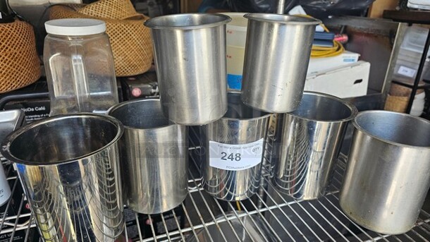 Lot of 7 Bain Marie Pots - Image 4 of 4