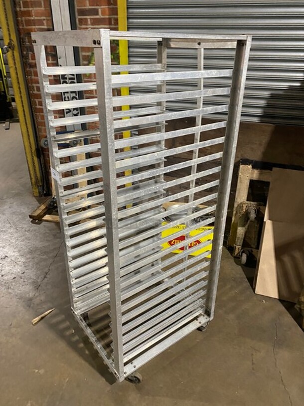 Metal Commercial Pan Transport Rack on Commercial Casters! - Image 2 of 5