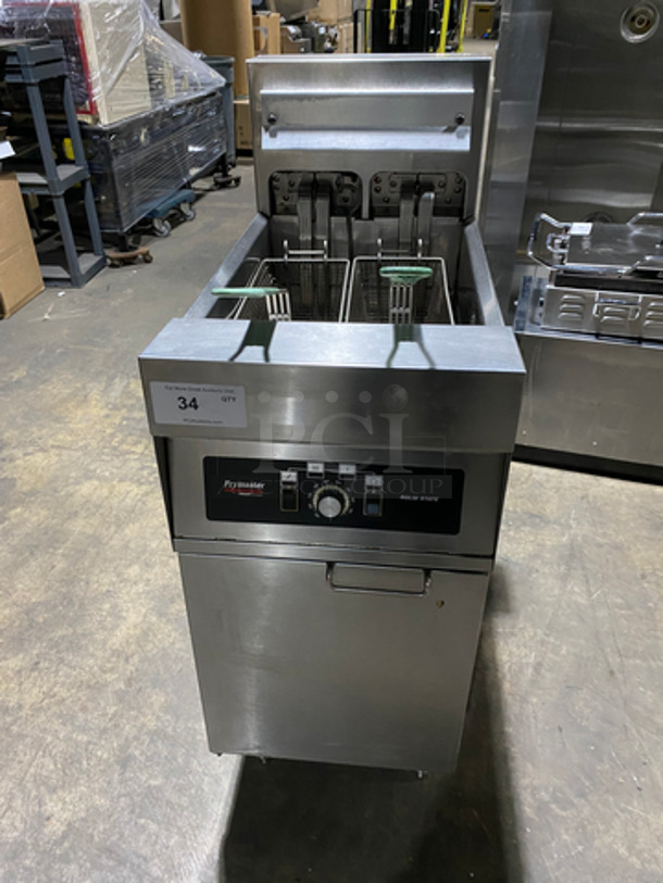 WOW! Frymaster Commercial Electric Powered Deep Fat Fryer! With 2 Frying Baskets! All Stainless Steel! On Legs! Model: H114SC SN: 0101NA0068 208V 60Hz 3 Phase