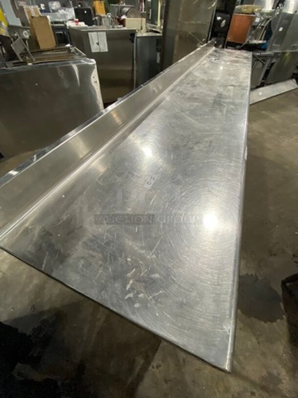 Commercial Worktop/ Prep Top Table! With Back Splash! With Storage Area Underneath! Solid Stainless Steel! On Legs! - Image 5 of 8