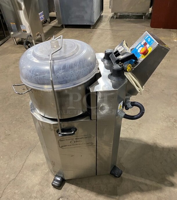 Sahveli Commercial Electric Powered VCM Vertical Cutter/Mixer/Mincer! Great For Meat, Dough, Vegetables! Perfect For All Your Hummus Needs! All Stainless Steel! Model: ZDKAYAKL SN: 0597 230/380V - Image 4 of 7