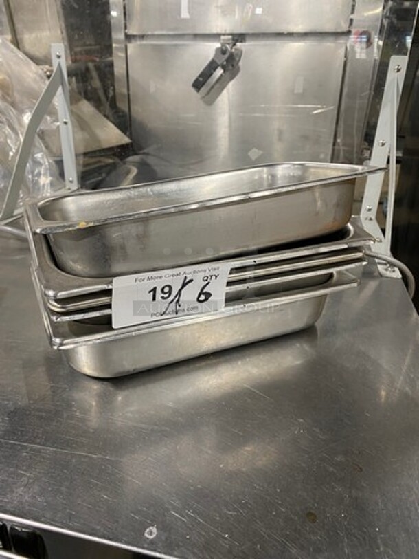 Commercial Steam Table/ Prep Table Food Pans! All Stainless Steel! 6x Your Bid!