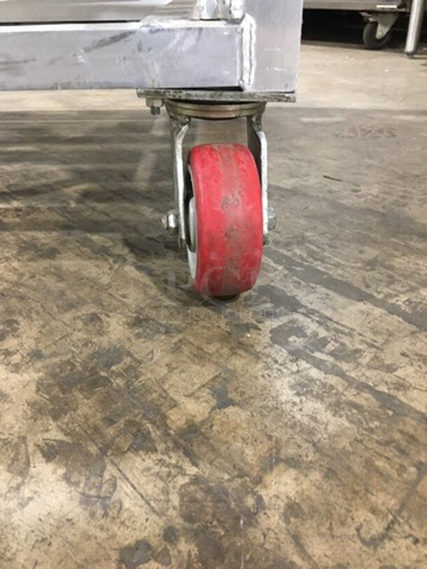 MUST HAVE! NEW! Channel Commercial Aluminum Mobile Can Rack! On Casters! Model: CSR156M - Image 5 of 7