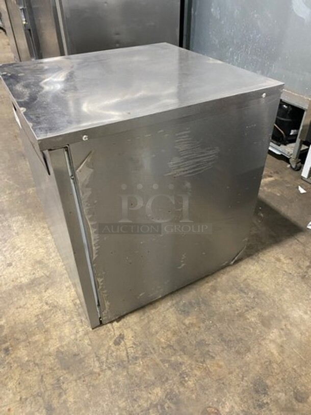 DELFIELD Stainless Steel Commercial Single Door Worktop/ Lowboy Cooler! Model 406-STAR 4, 115 Volts, 1 Phase, 60 Hz Serial 1502152000348  - Image 2 of 8